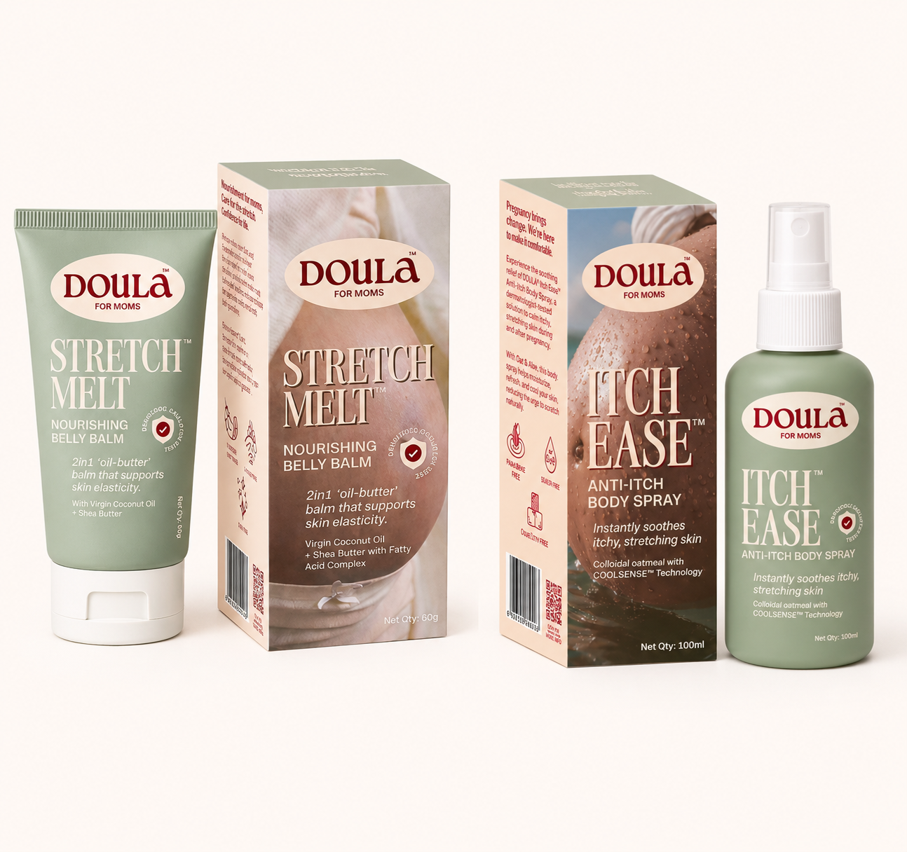 Doula Pregnancy Skincare Duo (Calm + Nourish)